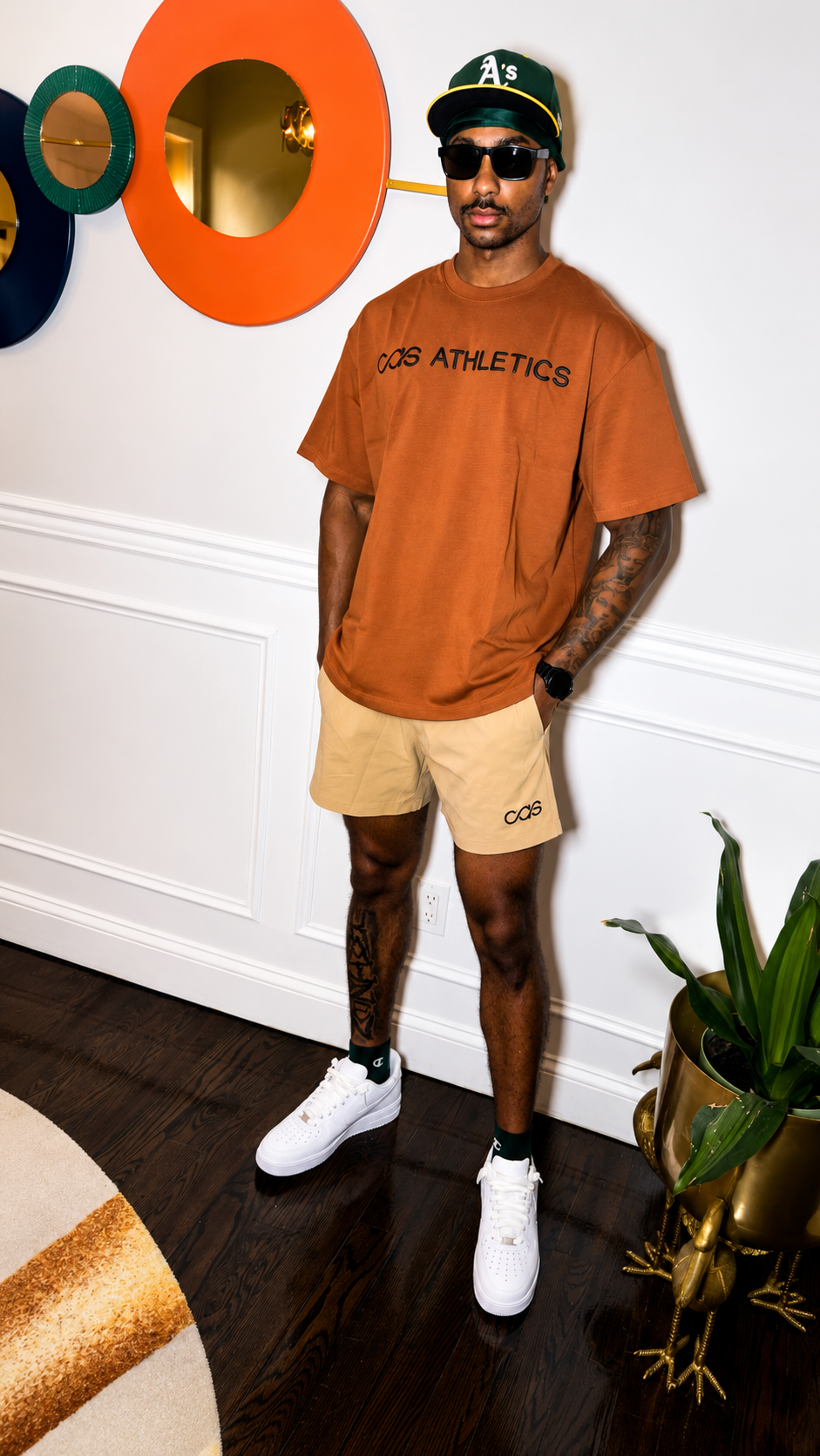 CAS Men Puff Print T-Shirts