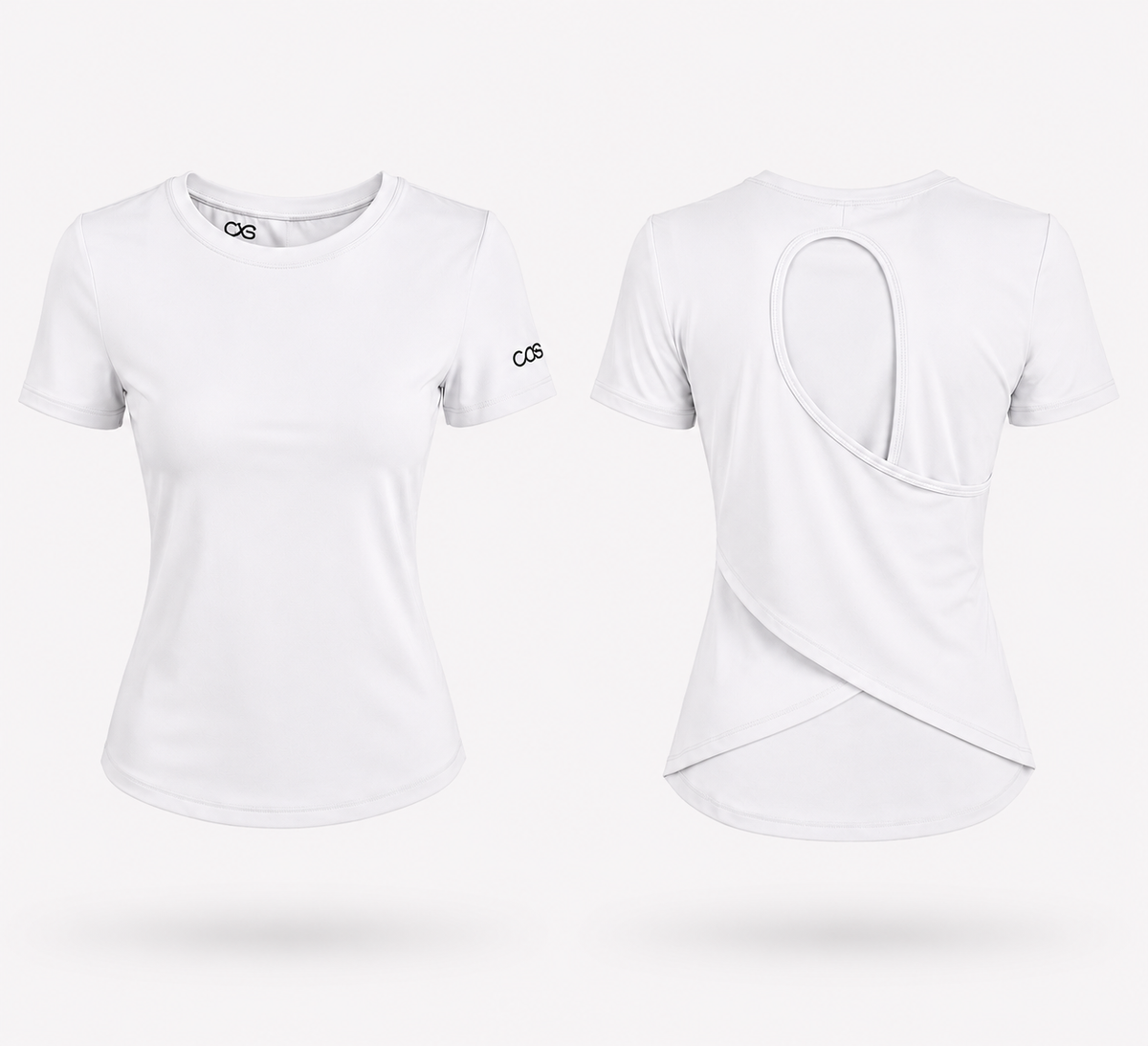 CAS Cross Back Short Sleeve Tops