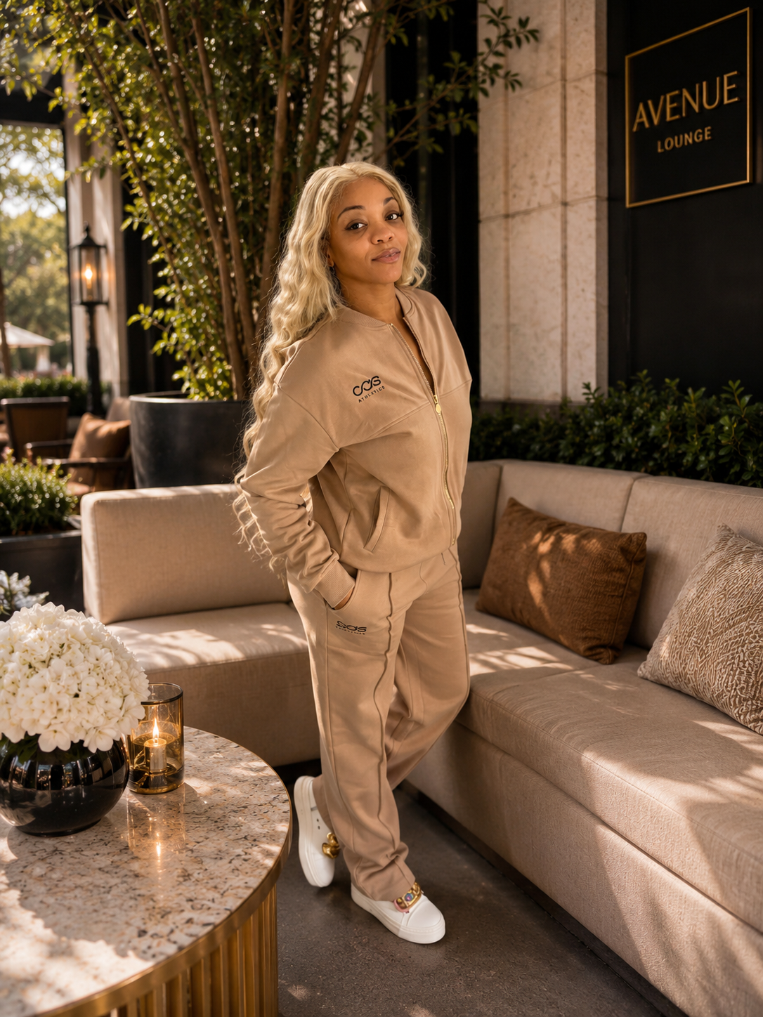 CAS NOIR LUXE TRACKSUIT