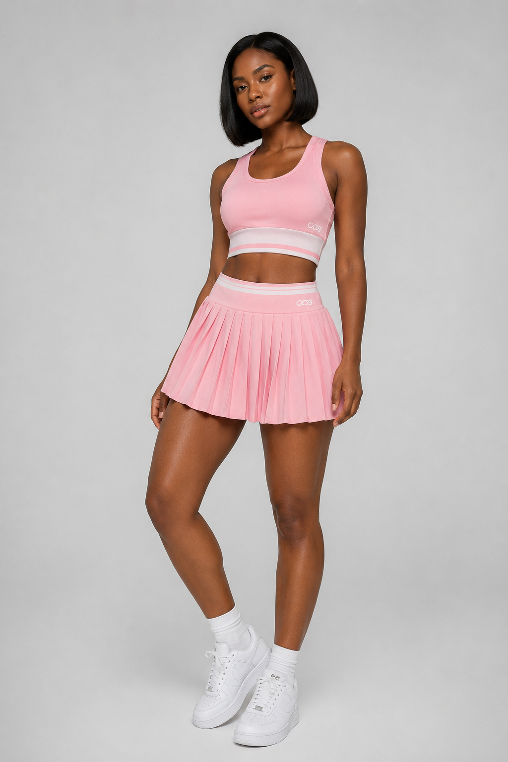 CAS Soft Girl Tennis Skirt 2pc Set