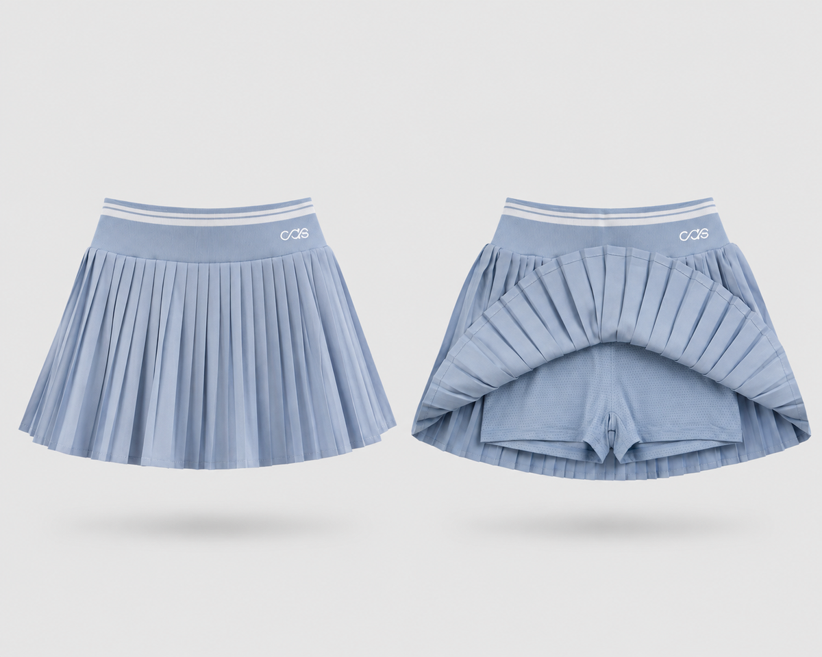 CAS Soft Girl Tennis Skirt 2pc Set