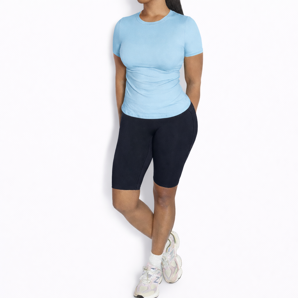 CAS Cross Back Short Sleeve Tops