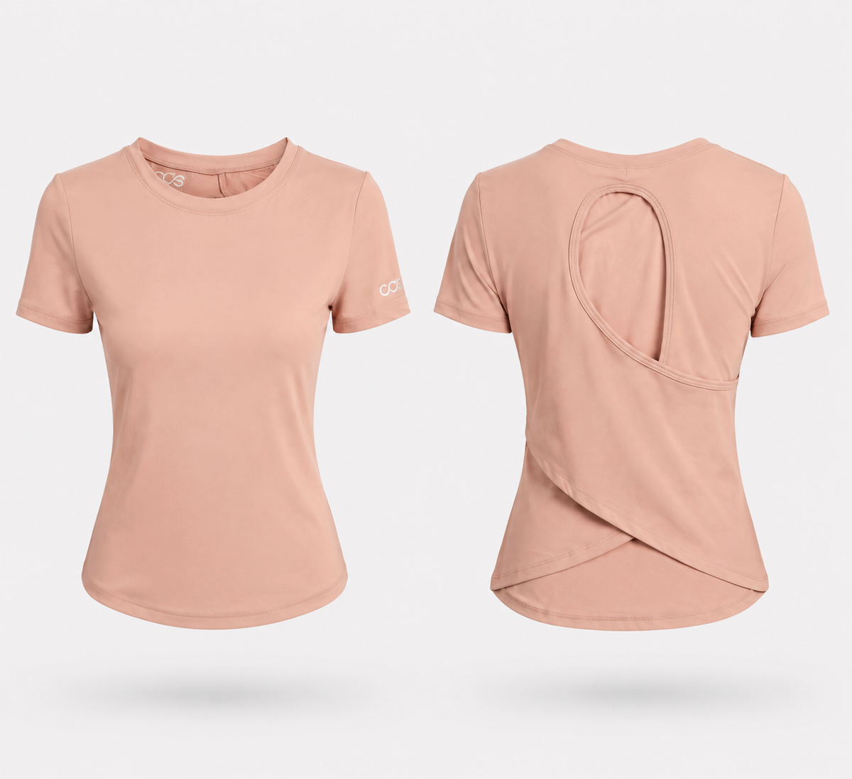 CAS Cross Back Short Sleeve Tops