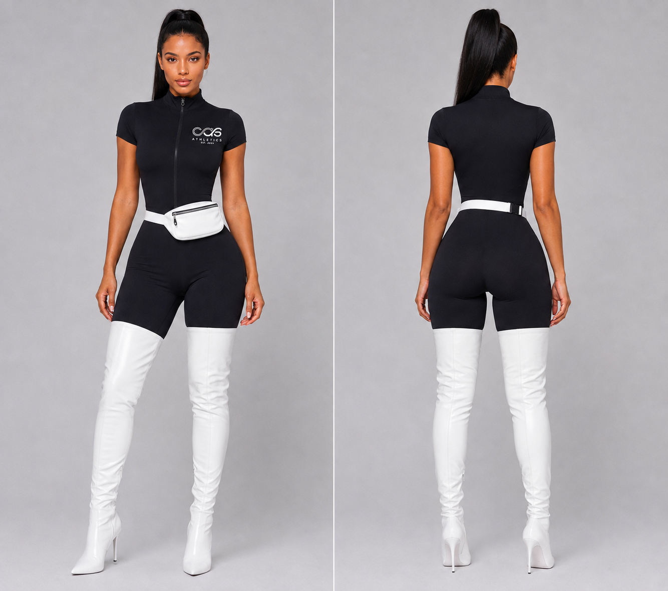 CAS Elevate Sculpt Zip Romper