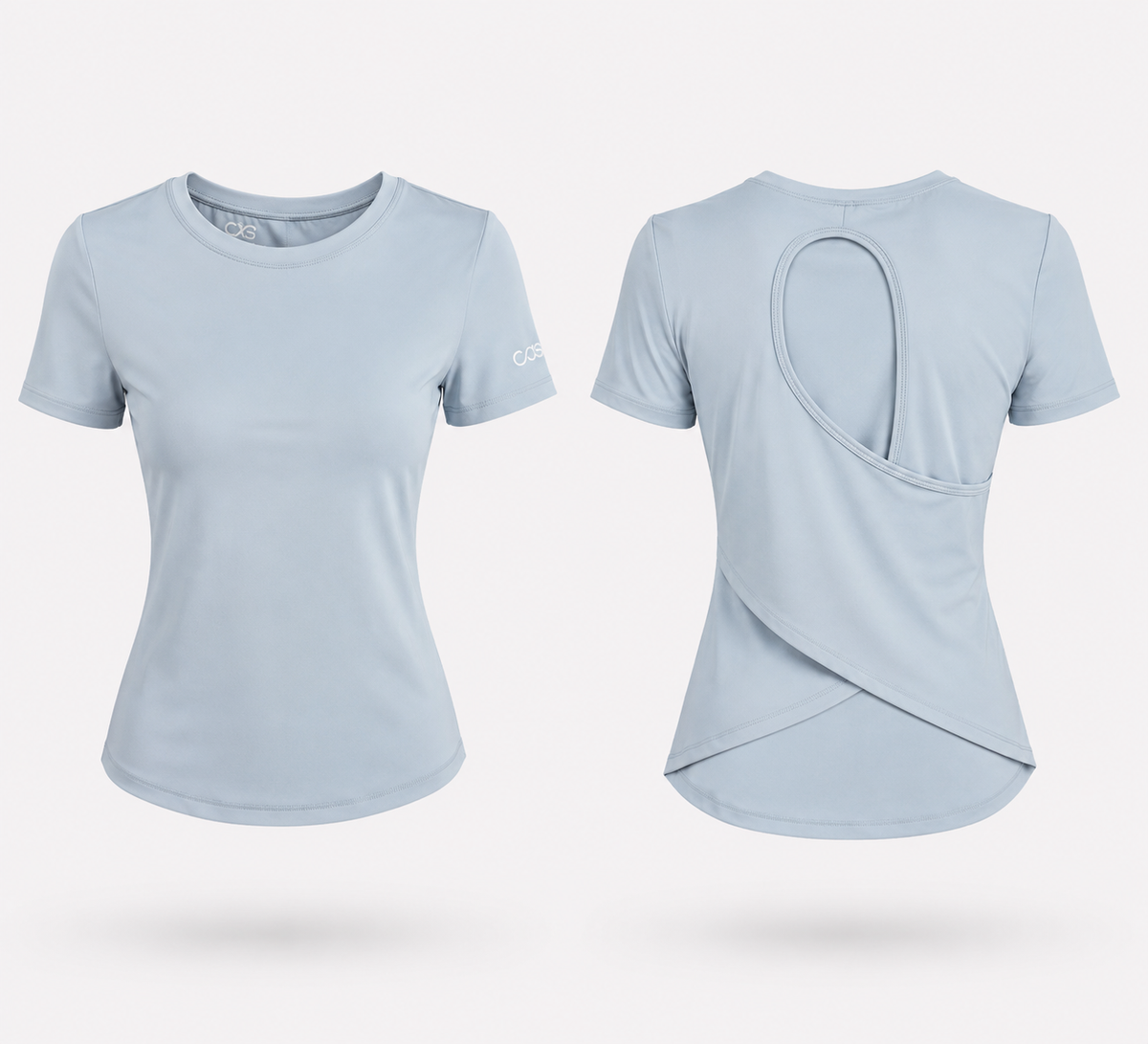 CAS Cross Back Short Sleeve Tops