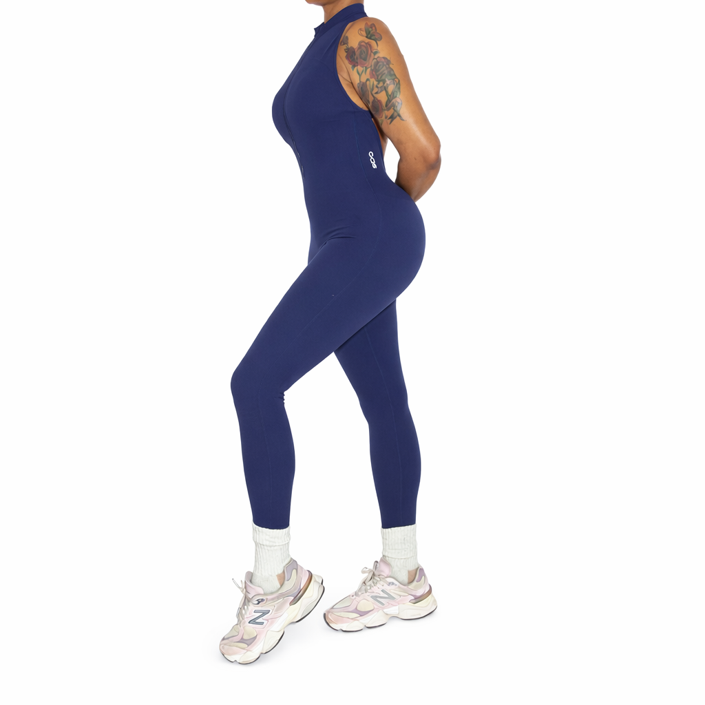 CAS Cardi Zip Front/ X-Back  Snatch Jumpsuit