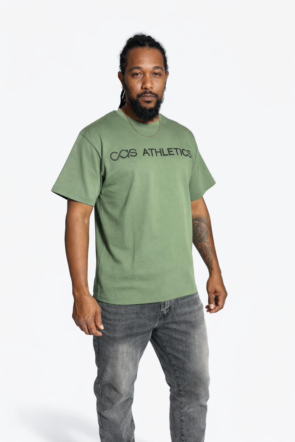 CAS Men Puff Print T-Shirts